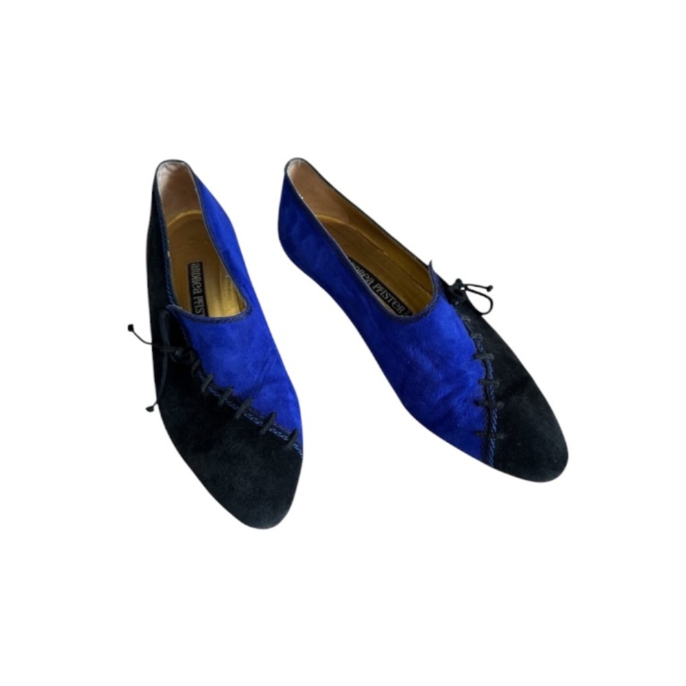 Andrea Pfister Vintage 80/90’s Rare Two-Tone Suede Heels Size 7